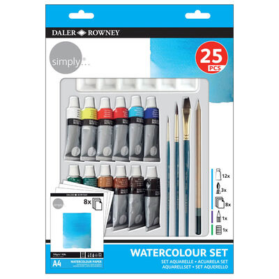 Daler Rowney Simply Watercolour 25 Piece Set image number 1