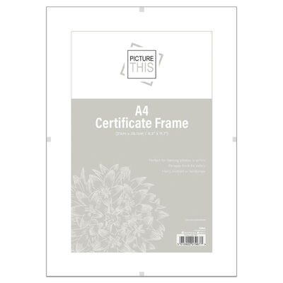 A4 Certificate Photo Frame image number 1