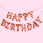 Rose Gold Happy Birthday Balloon Garland image number 2