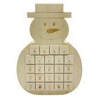 Wooden Snowman Advent Calendar image number 1