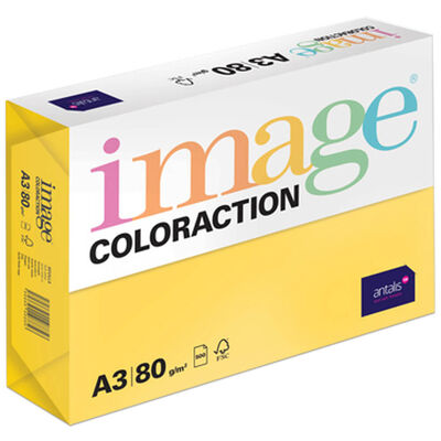 A3 Deep Yellow Sevilla Image Coloraction Copy Paper: 500 Sheets image number 1