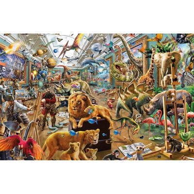 Chaos in the Gallery 1000 Piece Jigsaw Puzzle image number 2