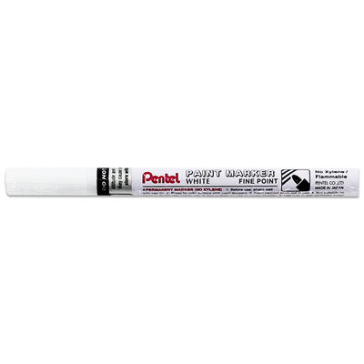 Pentel Fine Tip Paint Pen: White image number 1
