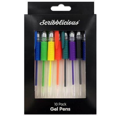 Scribblicious Gel Pens: Pack of 10 From 2.00 GBP | The Works