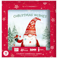 Charity Festive Gonk Christmas Cards: Pack of 10