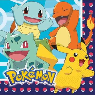 Pokemon Lunch Napkins: Pack of 16 image number 1