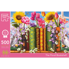 The Floral Bookshelf 500 Piece Jigsaw Puzzle image number 1