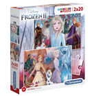 Disney Frozen 2 2-in-1 20 Piece Jigsaw Puzzle Set image number 1