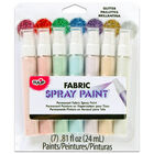 Tulip Glitter Fabric Spray Paints: Pack of 7 image number 1