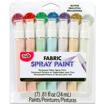 Tulip Glitter Fabric Spray Paints: Pack of 7 From 5.00 GBP