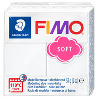 Fimo Soft Modelling Clay Block: White