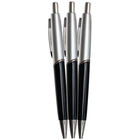 PaperPlace Black Ballpoint Pens: Pack of 3 image number 1