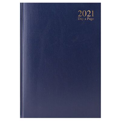A5 Blue 2021 Day a Page Diary image number 1