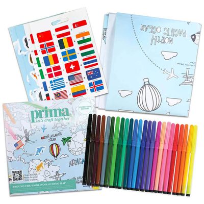 Prima Around the World Colouring Map Bundle of 10 image number 2