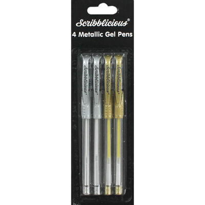Scribblicious Metallic Gel Pens - Set Of 4 image number 1