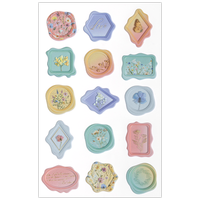 Wax Seal Wildflower Craft Stickers: Pack of 15
