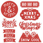 Modern Christmas Sentiments Metal Die Set image number 2