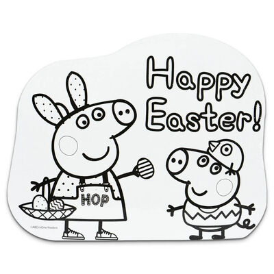 Peppa Pig Easter Paint Your Own Shaped Canvas image number 1