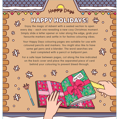 Cosy Christmas Advent Colouring image number 2