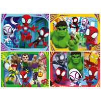Spidey and His Amazing Friends 4-in-1 Jigsaw Puzzles