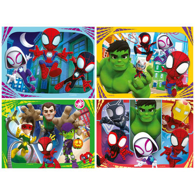 Spidey and His Amazing Friends 4-in-1 Jigsaw Puzzles image number 2