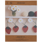 Make Your Own Strawberry & Daisy Crochet Garland Kit image number 1