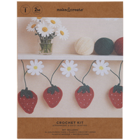 Make Your Own Strawberry & Daisy Crochet Garland Kit