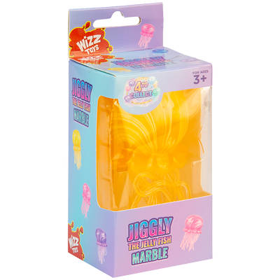 Jiggly The Jelly Fish Marble Squishy: Assorted image number 1