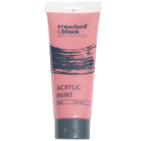 Crawford & Black Pink Rose Acrylic Paint: 200ml