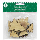 Wooden Christmas Tree Shapes: Pack of 8 image number 1