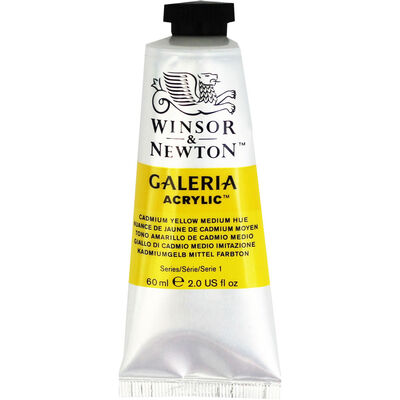 Winsor & Newton Galeria Acrylic Paint Tube - Cadmium Yellow Medium Hue image number 1