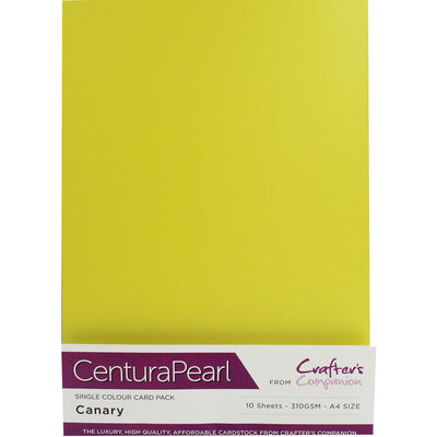 Centura Pearl A4 Canary Card - 10 Sheet Pack image number 1