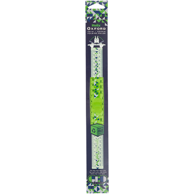 Helix Oxford Geo Folding Ruler: Green image number 2