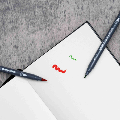 Crawford & Black Twin Tip Watercolour Brush Pens: Pack of 50 image number 5