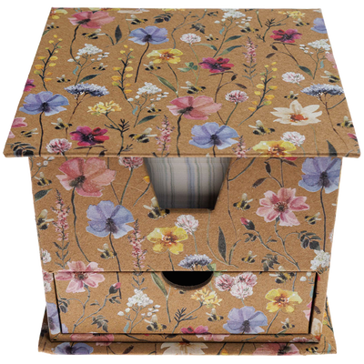 Memo Cube Kraft Wildflower with Drawer image number 1