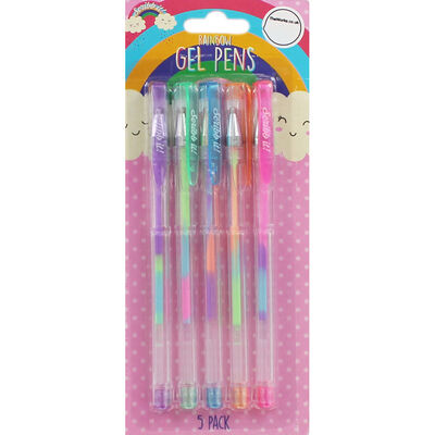 Scribb It Rainbow Gel Pens - Pack of 5 image number 1