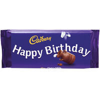 Cadbury Dairy Milk Chocolate Bar 110g - Happy Birthday