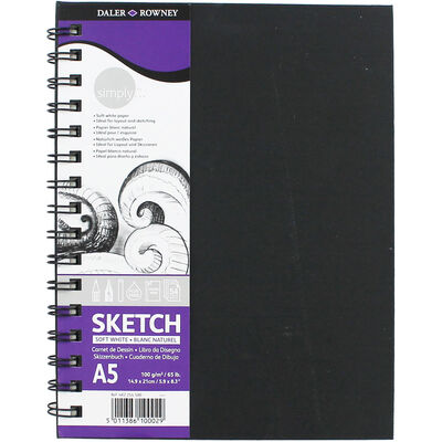 Daler Rowney Simply A5 Soft White Sketch Book image number 1