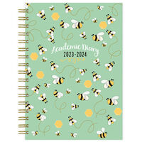 B5 Bees 2023-2024 Day a Page Academic Diary