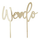 Gold We Do Cake Topper image number 1