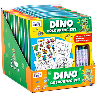 Dino Colouring Set image number 2