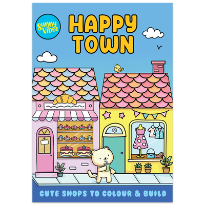 Happy Town Colour & Build Activity Book image number 1