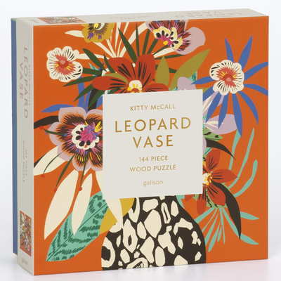 Kitty McCall Leopard Vase 144 Piece Wood Jigsaw Puzzle image number 3