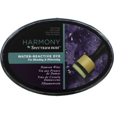 Harmony by Spectrum Noir Water Reactive Dye Inkpad - Damson Wine image number 1