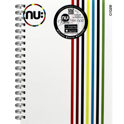 NU A5 Craze Notebook - White image number 1