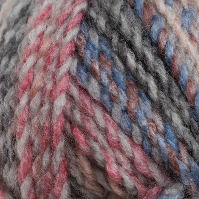 Super Soft Chunky Acrylic Yarn: Multi Coloured Twist 200g image number 2