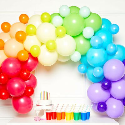 Rainbow Balloon Arch Garland image number 2