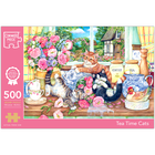 Tea Time Cats 500 Piece Jigsaw Puzzle image number 1