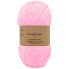 Super Soft Chenille Yarn: Bubble Gum 100g image number 1