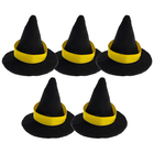 Mini Witches Hat Embellishments: Pack of 5 image number 1
